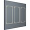 Ekena Millwork 31-in. W x 62-in. H Pompeii Panel Moulding Kit Triple Panel PMLKPO31X62C - alternate 10
